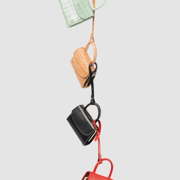 BY FAR Mini Mini - By Far Beige - 90s Minimalist Leather Bag at Coveti