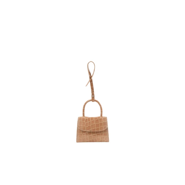 BY FAR Mini Mini - By Far Beige - 90s Minimalist Leather Bag at Coveti