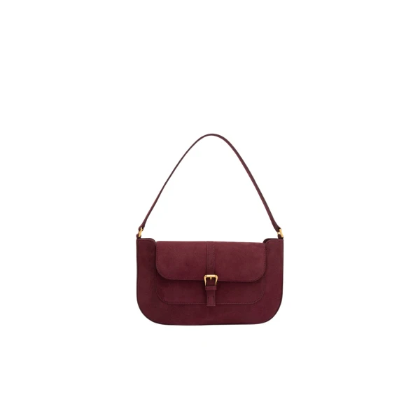 Miranda Summer Tan Semi Patent Leather Shoulder Bag