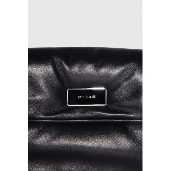 BY FAR Puffy Tilda - By Far Black - 90s Minimalist Leather Bag at Coveti