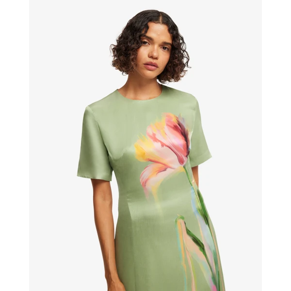 Leo Lin Alice Short Sleeve Maxi Dress - Leo Lin Dress - Australian Luxury Fashion - Shop at Coveti
