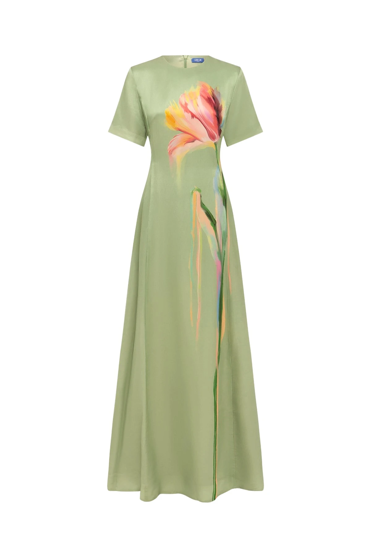 Leo-Lin-Alice85458_nobg Leo Lin Alice Short Sleeve Maxi Dress - Leo Lin Dress - Australian Luxury Fashion - Shop at Coveti