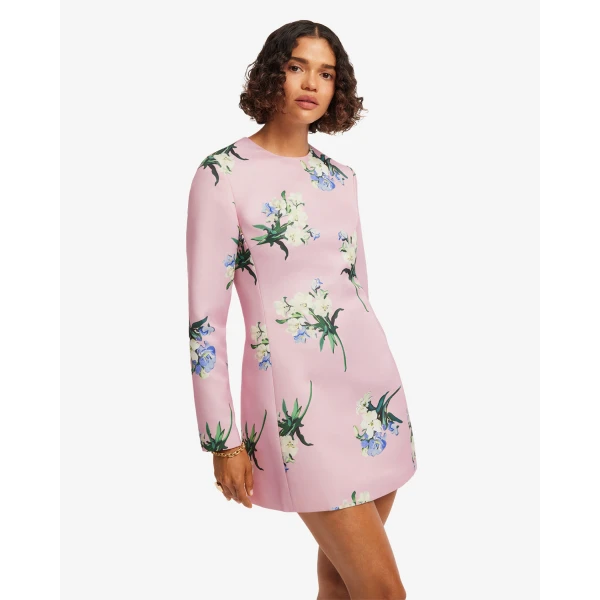 Leo Lin Aliza Long Sleeve Mini Dress, view 7