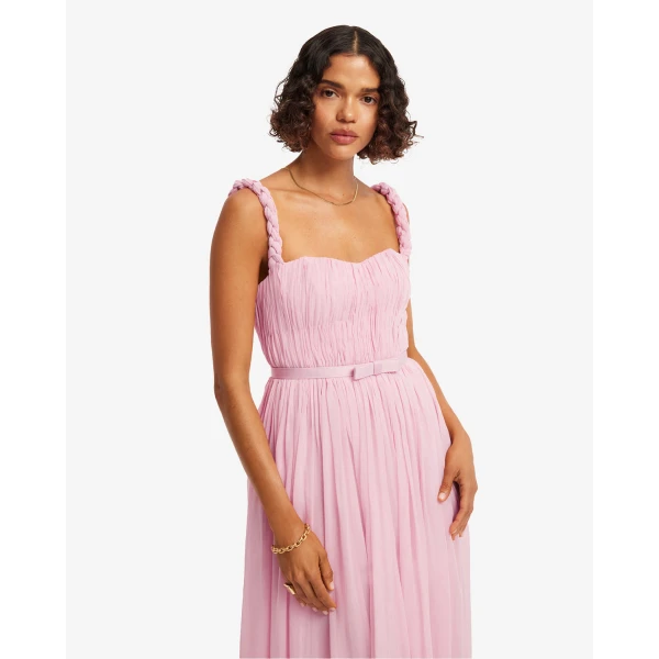 Leo Lin Angelina Ruffled Floor Length Dress - Leo Lin Dress - Australian Luxury Fashion - Shop at Coveti
