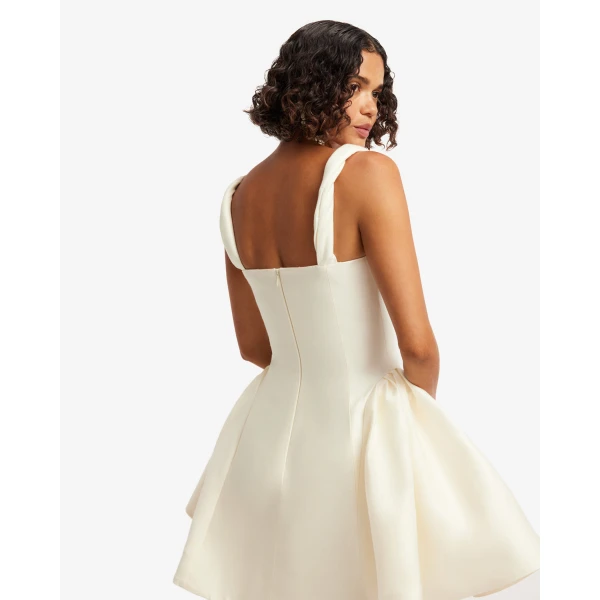 Leo Lin Ariel Embellished Wool Mini Dress - Leo Lin Dress - Australian Luxury Fashion - Shop at Coveti