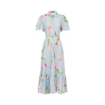 Leo Lin Becca Short Sleeve Midi Dress - Leo Lin Dress - Australian Luxury Fashion - Shop at Coveti