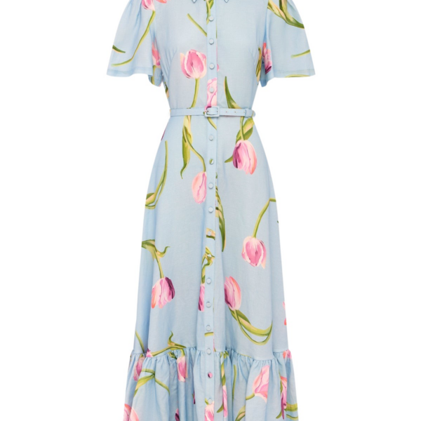Leo Lin Becca Short Sleeve Midi Dress - Leo Lin Dress - Australian Luxury Fashion - Shop at Coveti