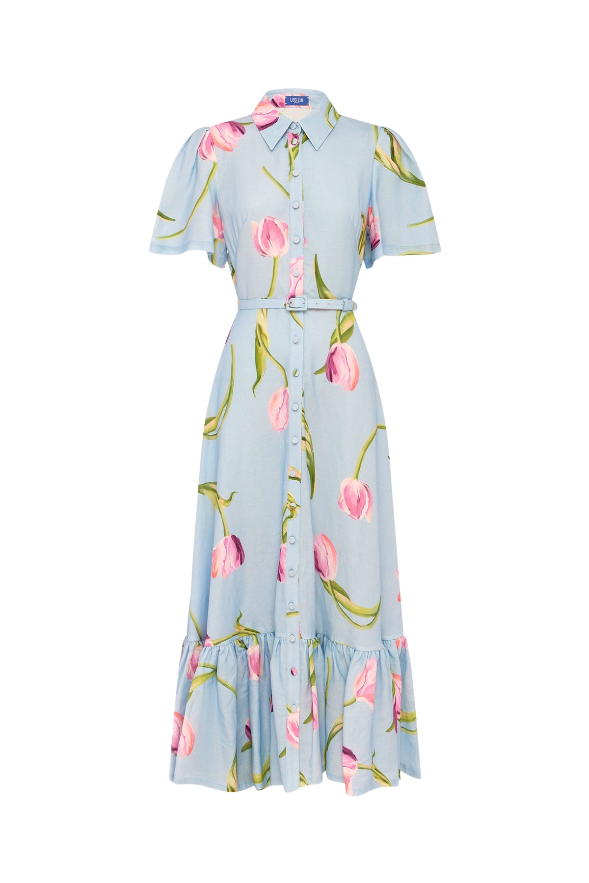 Leo Lin Becca Short Sleeve Midi Dress - Leo Lin Dress - Australian Luxury Fashion - Shop at Coveti