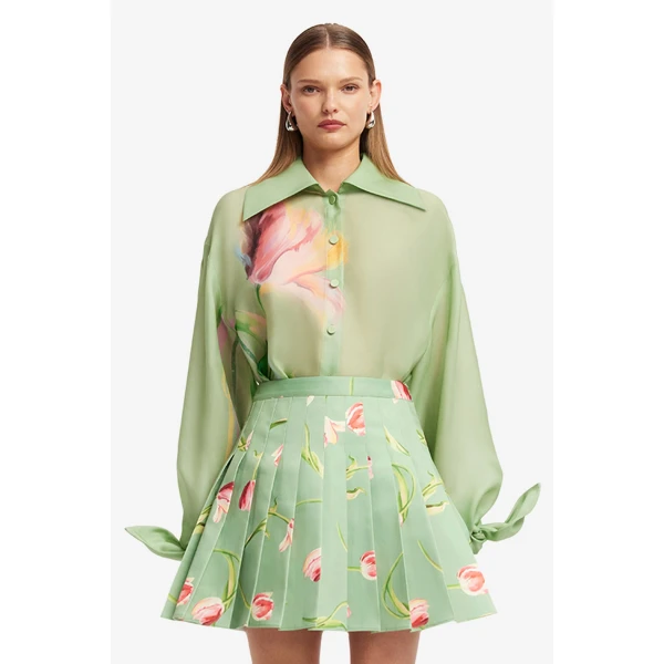 Leo Lin Christina Bow Blouse - Leo Lin Dress - Australian Luxury Fashion - Shop at Coveti