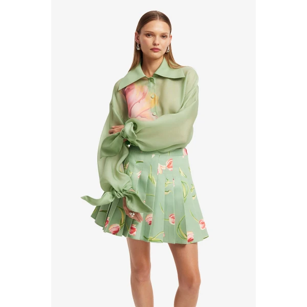 Leo Lin Christina Bow Blouse - Leo Lin Dress - Australian Luxury Fashion - Shop at Coveti