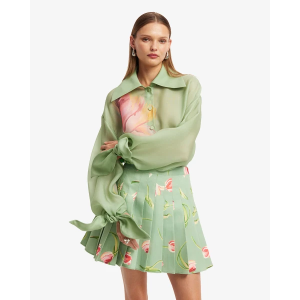 Leo Lin Christina Bow Blouse - Leo Lin Dress - Australian Luxury Fashion - Shop at Coveti