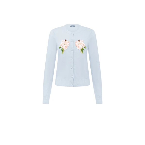 Leo Lin Claire Embellished Knit Cardigan - Leo Lin Dress - Australian Luxury Fashion - Shop at Coveti