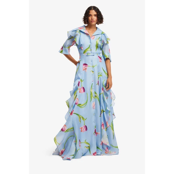 Leo Lin Isabella Silk Gown - Leo Lin Dress - Australian Luxury Fashion - Shop at Coveti