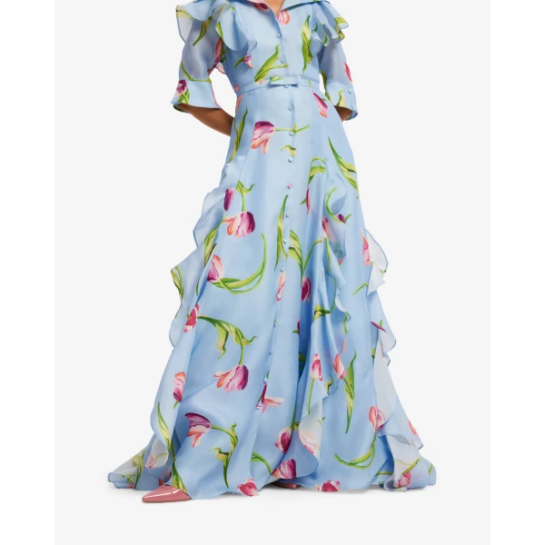 Leo Lin Isabella Silk Gown - Leo Lin Dress - Australian Luxury Fashion - Shop at Coveti