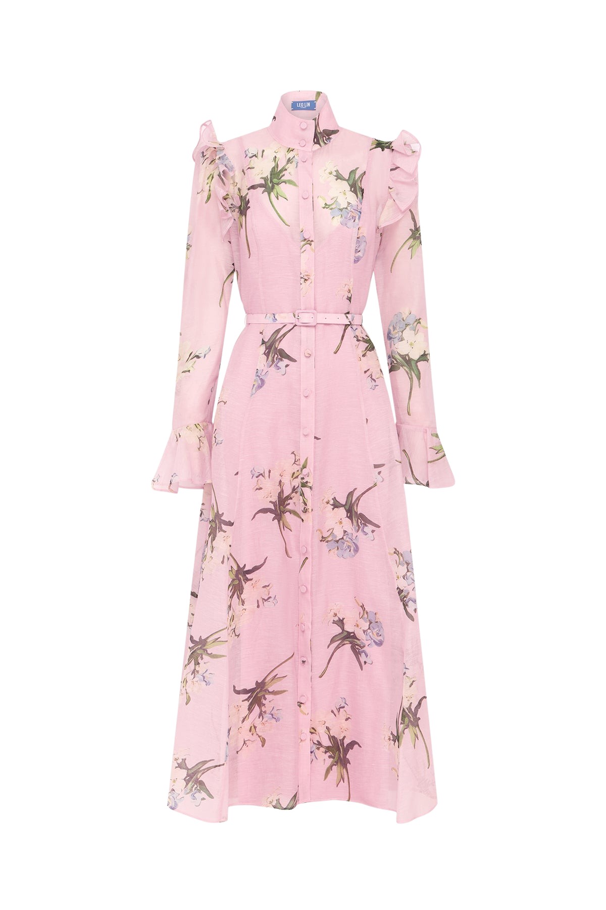 Leo Lin Katrina Butterfly Sleeve Midi Dress - Leo Lin Dress - Australian Luxury Fashion - Shop at Coveti