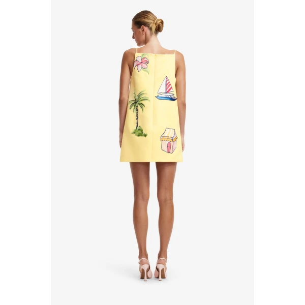 Leo Lin Leia Embroidered Mini Dress - Leo Lin Dress - Australian Luxury Fashion - Shop at Coveti