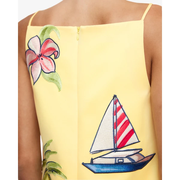 Leo Lin Leia Embroidered Mini Dress - Leo Lin Dress - Australian Luxury Fashion - Shop at Coveti