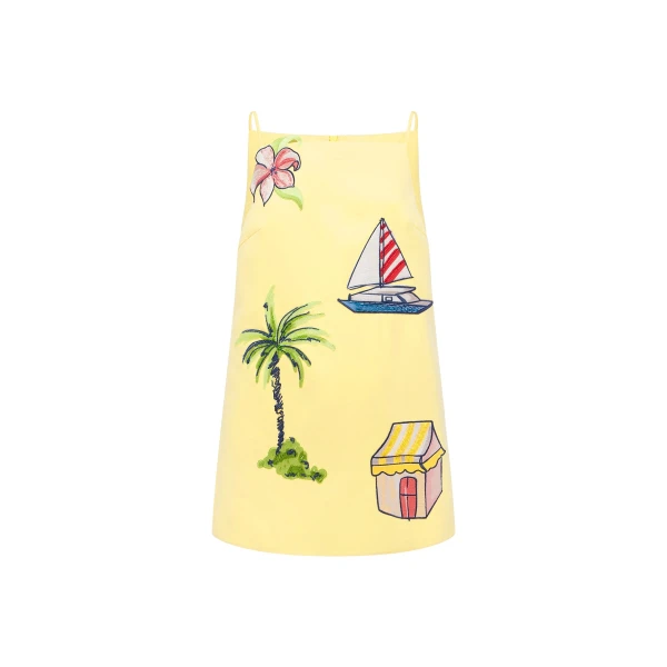 Leo Lin Leia Embroidered Mini Dress - Leo Lin Dress - Australian Luxury Fashion - Shop at Coveti
