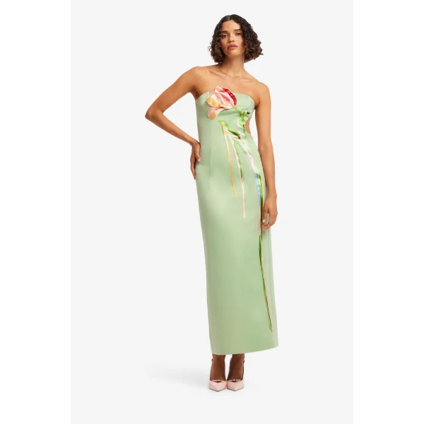 Leo Lin Marilyn Cutout Bustier Maxi Dress - Leo Lin Dress - Australian Luxury Fashion - Shop at Coveti