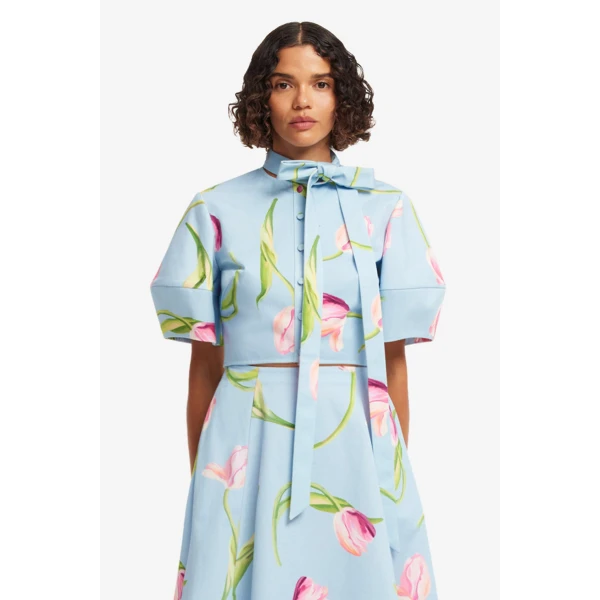 Leo Lin Molly Puff Sleeve Top - Leo Lin Dress - Australian Luxury Fashion - Shop at Coveti