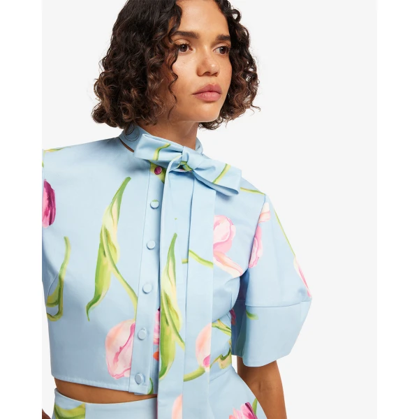 Leo Lin Molly Puff Sleeve Top - Leo Lin Dress - Australian Luxury Fashion - Shop at Coveti