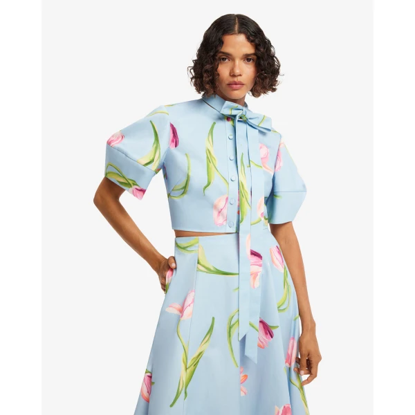 Leo Lin Molly Puff Sleeve Top - Leo Lin Dress - Australian Luxury Fashion - Shop at Coveti