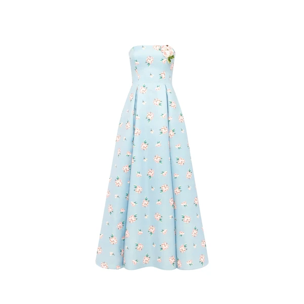 Leo Lin Nora Bustier Maxi Dress - Leo Lin Dress - Australian Luxury Fashion - Shop at Coveti