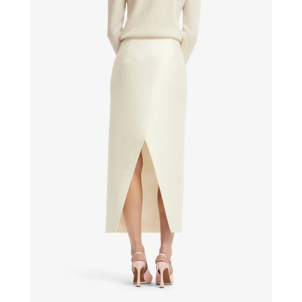 Leo Lin Quinn Embellished Wool Midi Skirt - Leo Lin Dress - Australian Luxury Fashion - Shop at Coveti