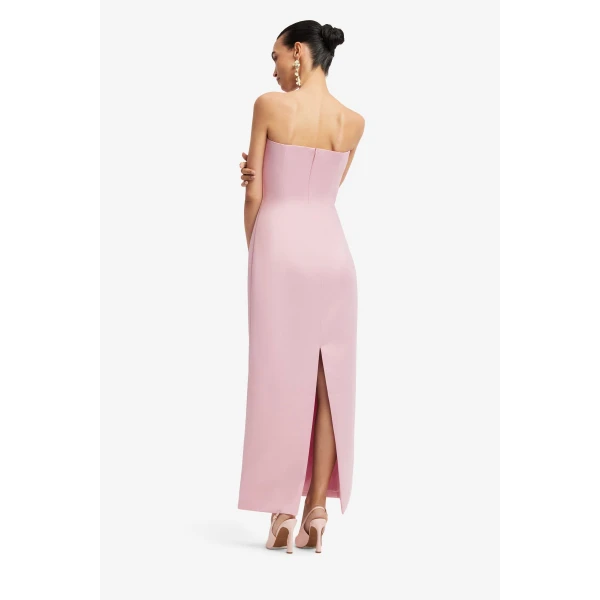 Leo Lin Rayna Embroidered Bustier Maxi Dress - Leo Lin Dress - Australian Luxury Fashion - Shop at Coveti