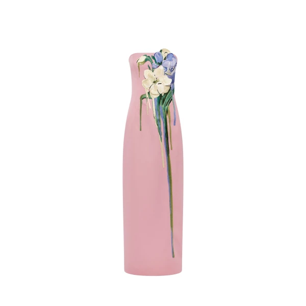 Leo Lin Rayna Embroidered Bustier Maxi Dress - Leo Lin Dress - Australian Luxury Fashion - Shop at Coveti