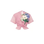 Leo Lin Riley Embroidered Sleeve Top - Leo Lin Dress - Australian Luxury Fashion - Shop at Coveti