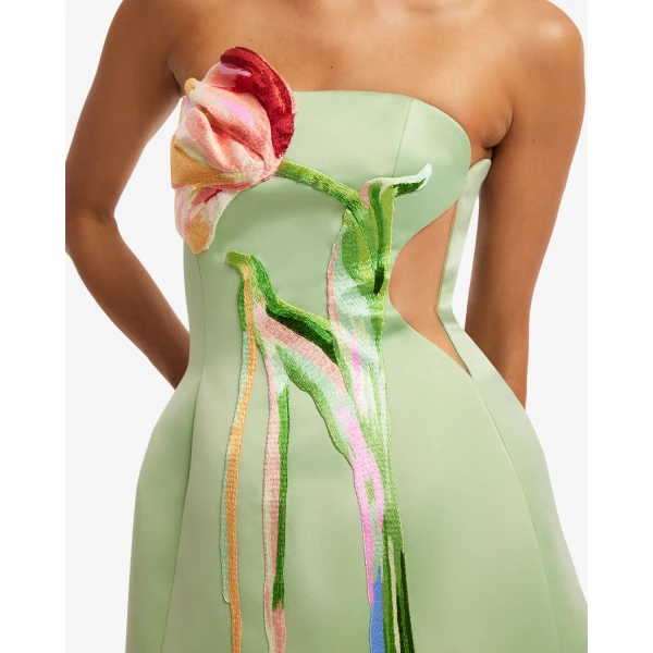 Leo Lin Roselle Cutout Bustier Mini Dress - Leo Lin Dress - Australian Luxury Fashion - Shop at Coveti