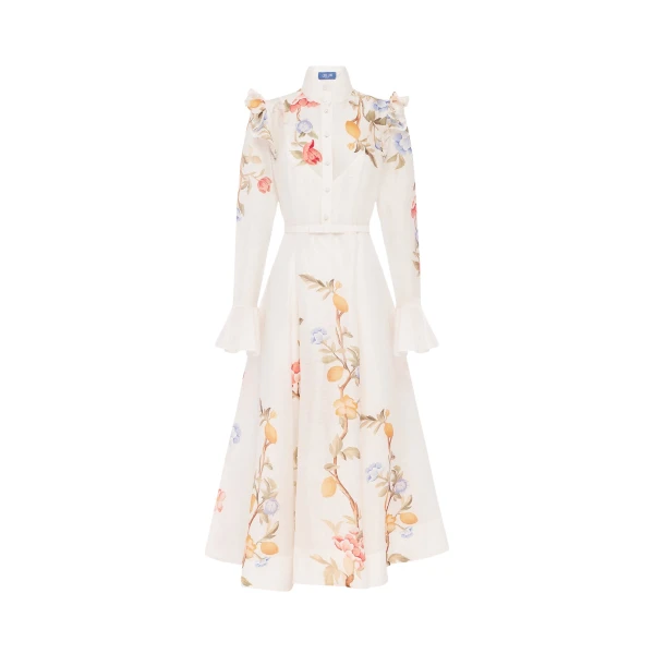 Leo Lin Selina Butterfly Sleeve Midi Dress - Leo Lin Dress - Australian Luxury Fashion - Shop at Coveti