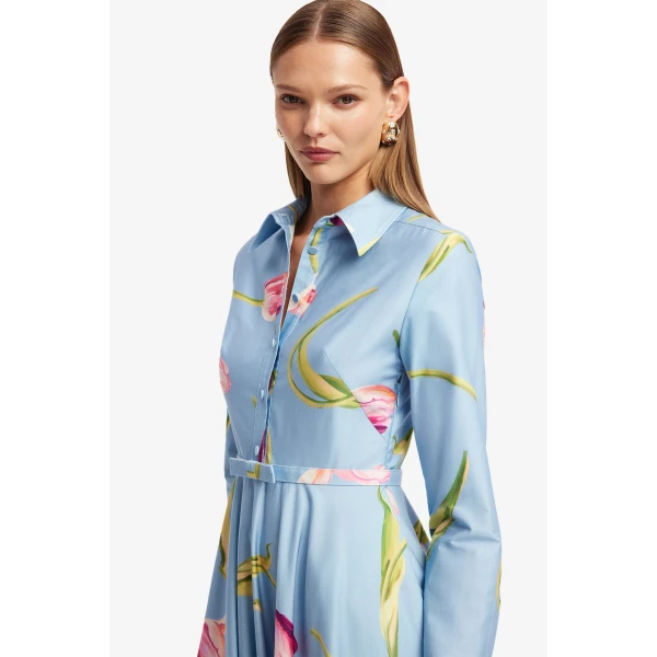 Leo Lin Zara Shirt Midi Dress - Leo Lin Dress - Australian Luxury Fashion - Shop at Coveti