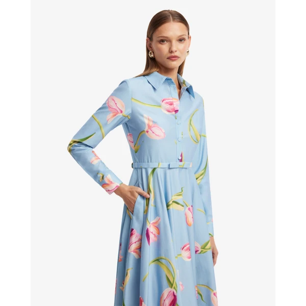 Leo Lin Zara Shirt Midi Dress - Leo Lin Dress - Australian Luxury Fashion - Shop at Coveti