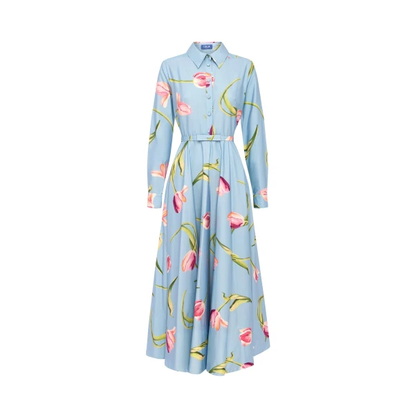 Leo Lin Zara Shirt Midi Dress - Leo Lin Dress - Australian Luxury Fashion - Shop at Coveti