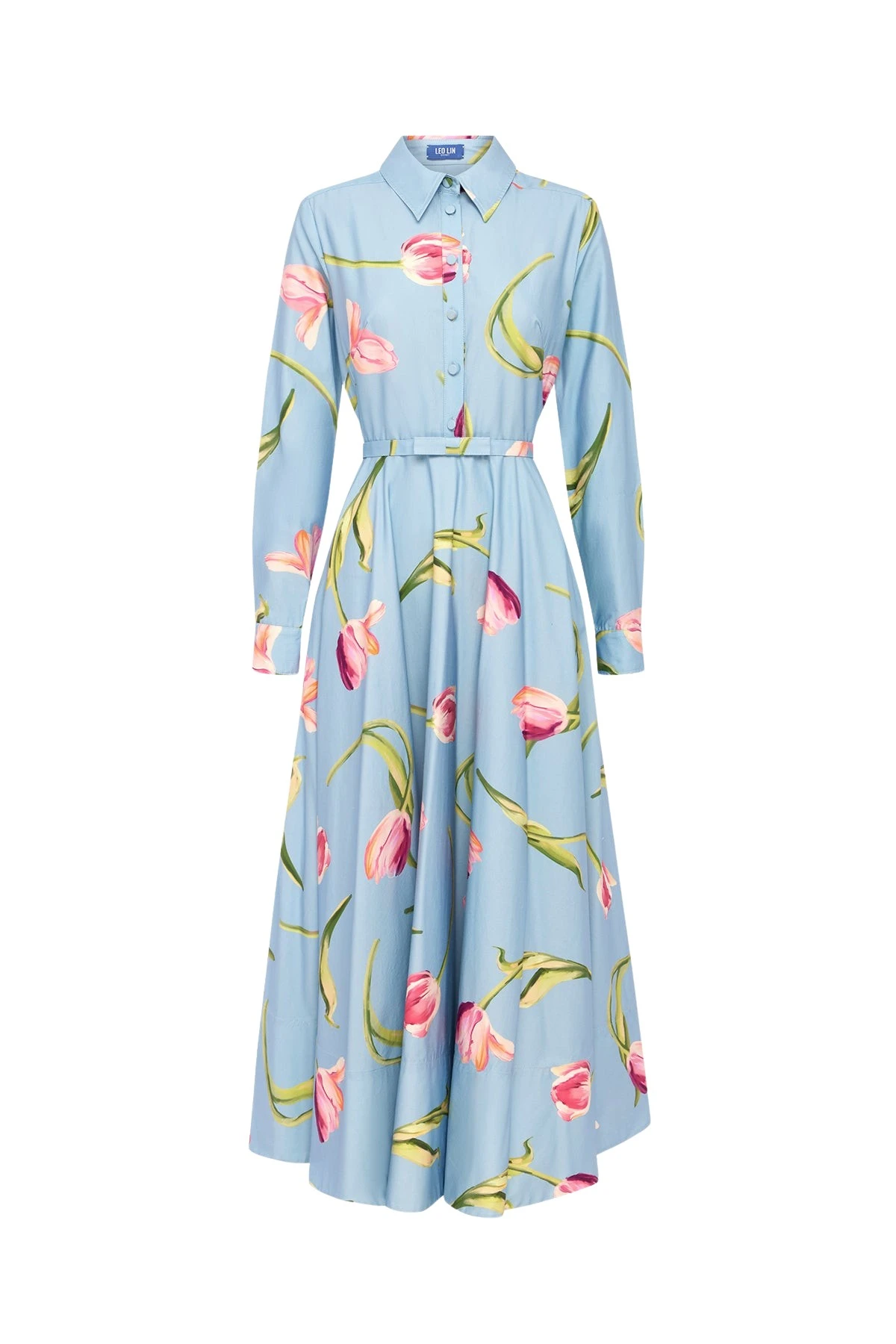 Leo-Lin-Zara46949_nobg Leo Lin Zara Shirt Midi Dress - Leo Lin Dress - Australian Luxury Fashion - Shop at Coveti