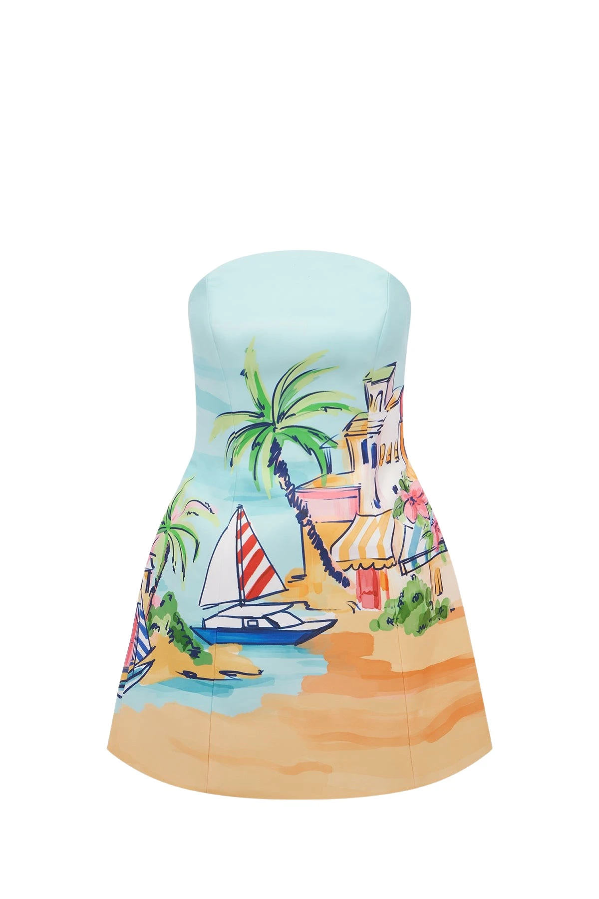 Leo-Lin-Zaria89534_nobg Leo Lin Zaria Bustier Mini Dress - Leo Lin Dress - Australian Luxury Fashion - Shop at Coveti