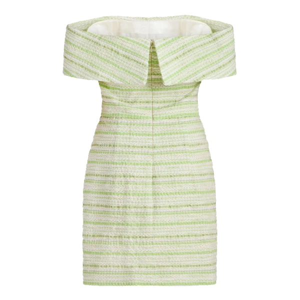 Markarian Alice Lime Textured Stripe Dress, view 5