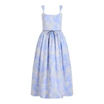 Markarian Apple Embroidered Stripe Dress - Dresses - New York Luxury Occasion Wear at Coveti