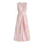Markarian Carmen Floral Satin Dress - Dresses - New York Luxury Occasion Wear at Coveti