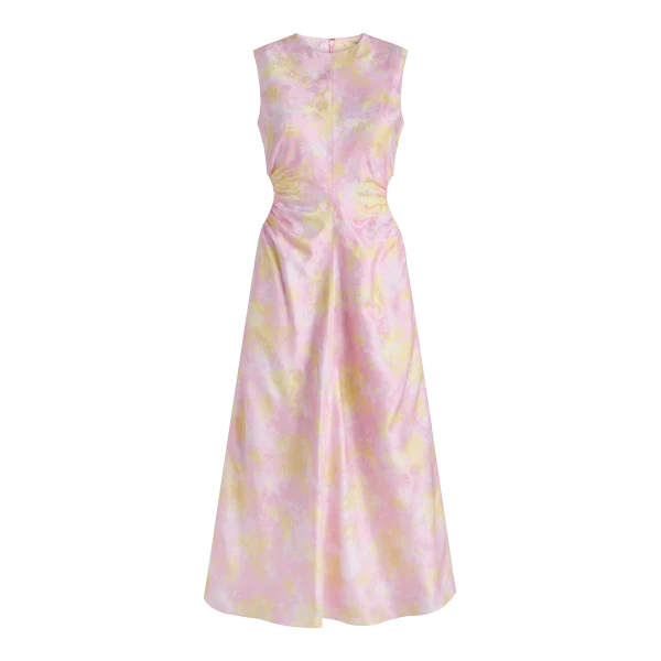 Markarian Carmen Floral Satin Dress