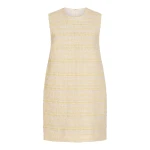 Markarian Daisy Lemon Textured Stripe Mini Dress - Dresses - New York Luxury Occasion Wear at Coveti