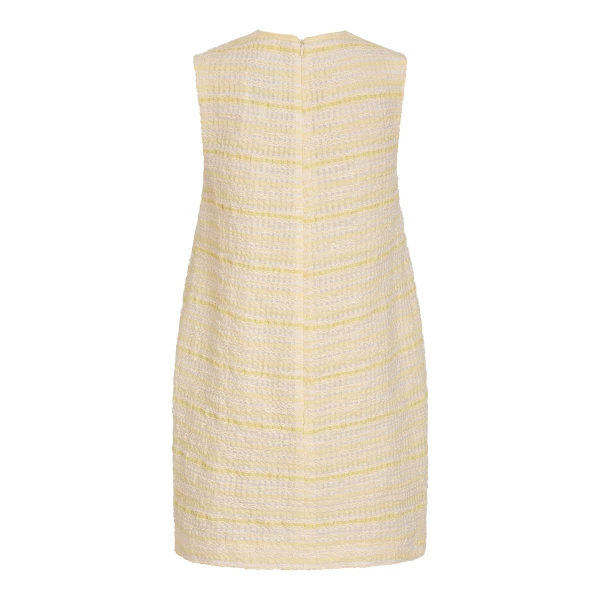 Markarian Daisy Lemon Textured Stripe Mini Dress, view 4