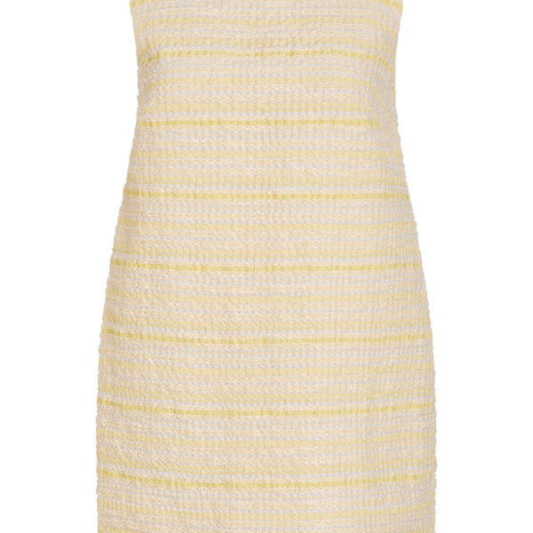 Markarian Daisy Lemon Textured Stripe Mini Dress - Dresses - New York Luxury Occasion Wear at Coveti