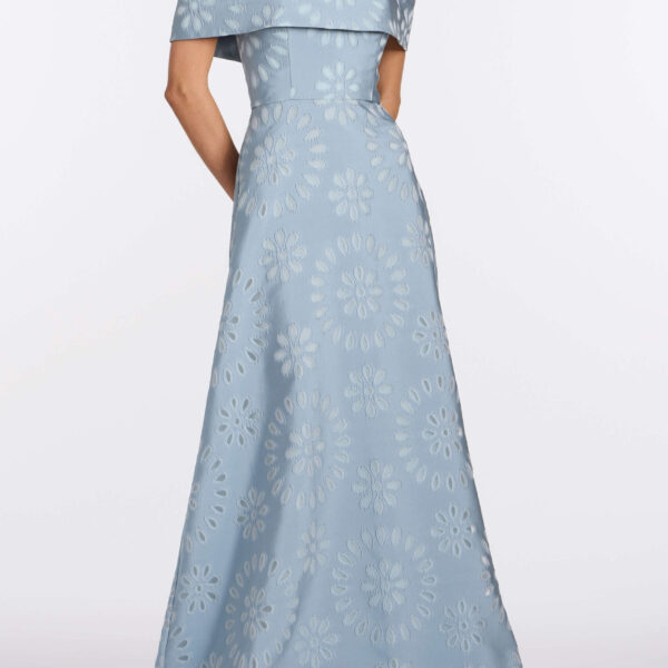 Markarian Ella Floral Burnout Gown - Dresses - New York Luxury Occasion Wear at Coveti