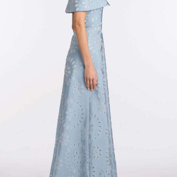 Markarian Ella Floral Burnout Gown - Dresses - New York Luxury Occasion Wear at Coveti