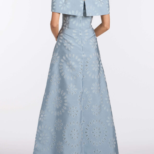 Markarian Ella Floral Burnout Gown - Dresses - New York Luxury Occasion Wear at Coveti