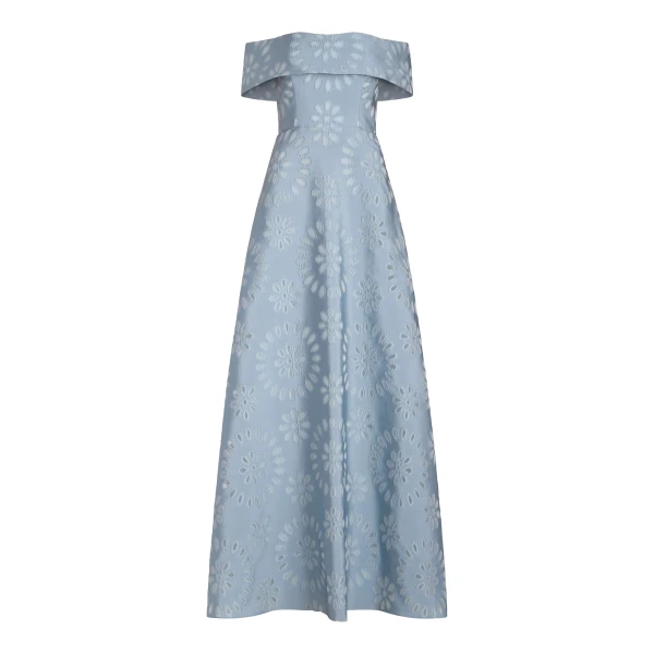 Markarian Ella Floral Burnout Gown