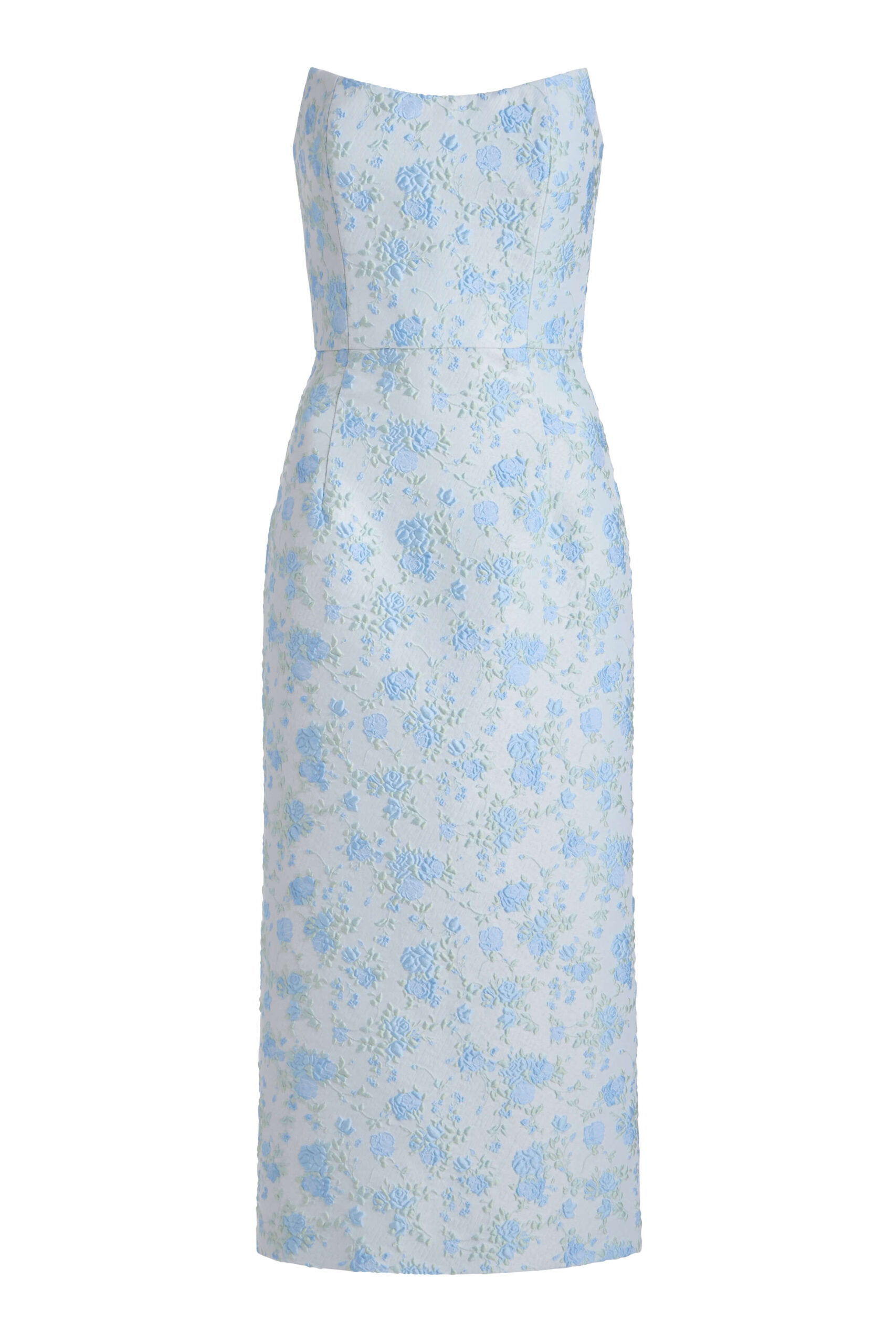 Markarian Giulia Cornflower And Mint Brocade Dress - Dresses - New York Luxury Occasion Wear at Coveti Markarian Giulia Cornflower And Mint Brocade Dress - Dresses - New York Luxury Occasion Wear at Coveti